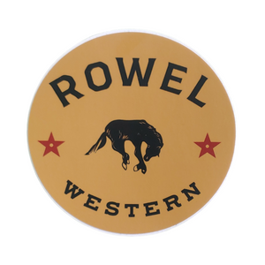 Rowel Western Classic Horse Logo Sticker (Matte Finish)
