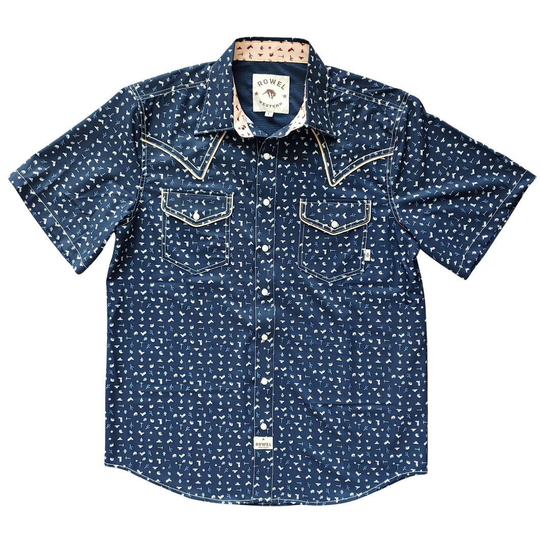 Rowel Western Icon Short Sleeve Performance Western Shirt