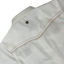 Load image into Gallery viewer, Youth Pearl Snap Guayabera Performance Shirt--Pearl White
