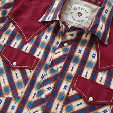 Load image into Gallery viewer, Navajo Plaid Long Sleeve Performance Western Shirt

