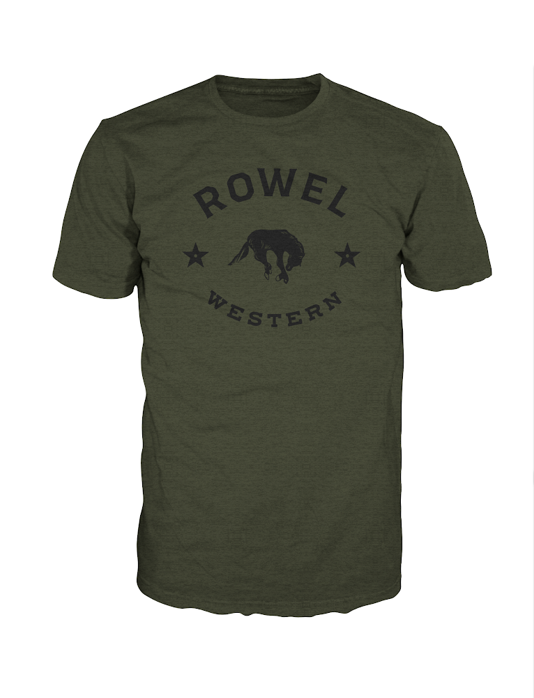 Adult Army Green Rowel T-Shirt