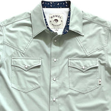 Load image into Gallery viewer, Sage Green Short Sleeve Performance Western Shirt
