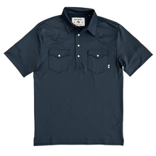 Load image into Gallery viewer, Pearl Snap Polo- Inkwell
