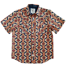 Load image into Gallery viewer, Zuni Diamond Short Sleeve Performance Western Shirt
