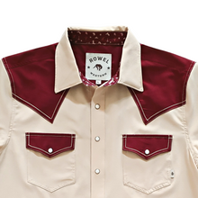 Load image into Gallery viewer, Pebble / Cabernet Short Sleeve Performance Western Shirt
