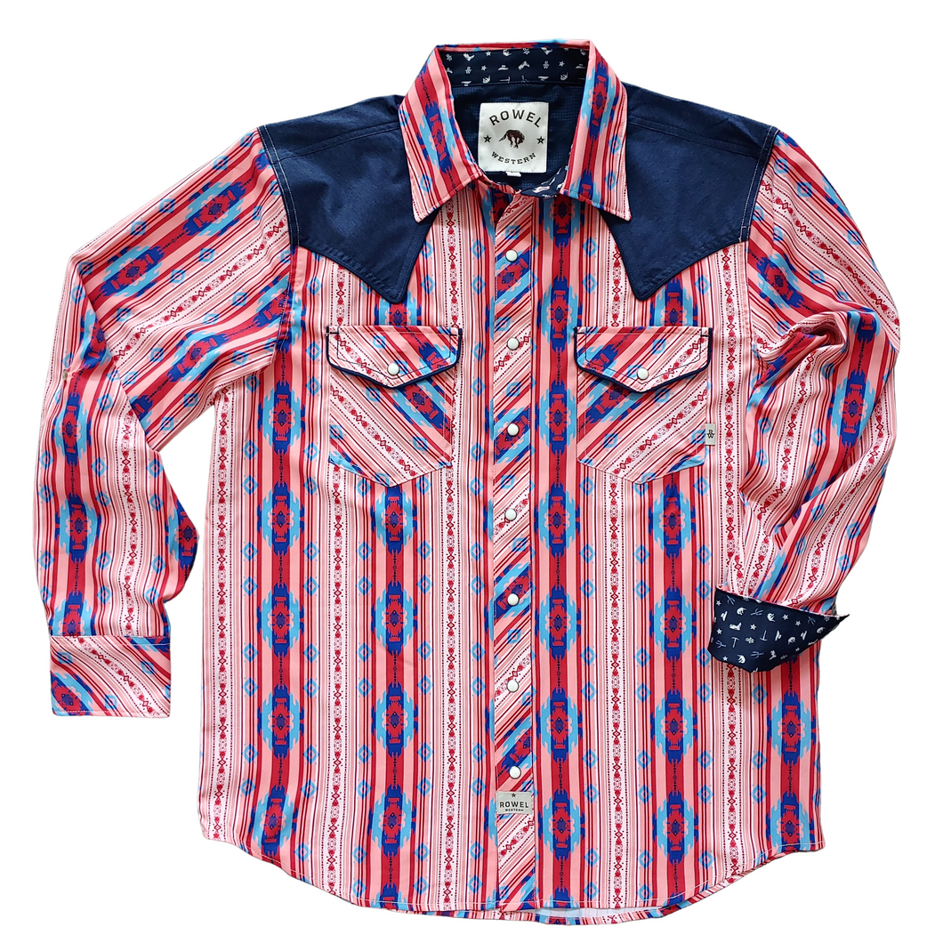San Antonio Stripe Long Sleeve Performance Western Shirt
