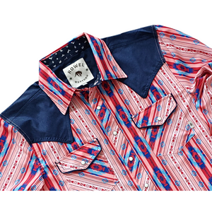 San Antonio Stripe Long Sleeve Performance Western Shirt